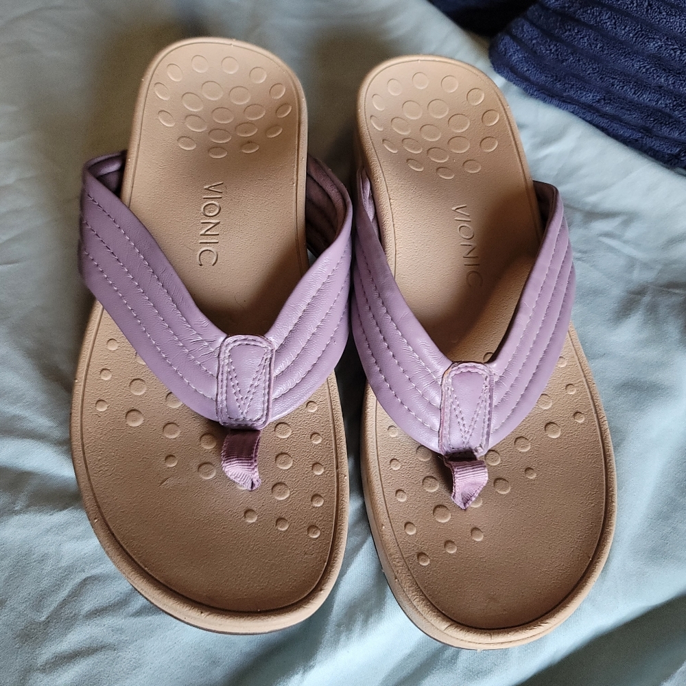 Vionic Sandals- purple. Size 9 women's.